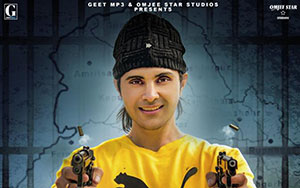 Jayy Randhawa in the poster of Punjabi film `Shooter` (Release - February 21st, 2020)